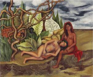 Paysage ou deux nu dans la jungle (Frida Kahlo) - Muzeo.com