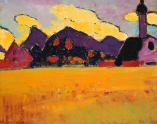 Paysage près de Murnau (Alexej von Jawlensky) - Muzeo.com