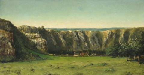 Paysage rocheux aux environs de Flagey (Gustave Courbet) - Muzeo.com