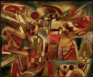 Paysage rocheux avec palmiers (Paul Klee) - Muzeo.com