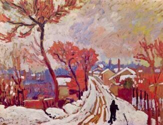 Paysage sous la neige, 1904-05 (André Derain) - Muzeo.com