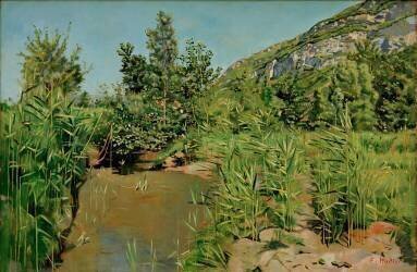 Paysages près de Veyrier (Ferdinand Hodler) - Muzeo.com