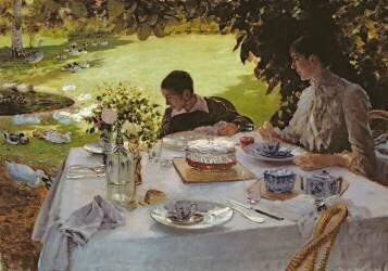 Petit Déjeuner dans le Jardin (Giuseppe de Nittis) - Muzeo.com