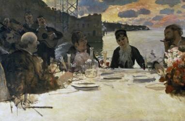 Petit Déjeuner à Posillipo (Giuseppe de Nittis) - Muzeo.com