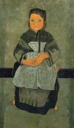 Petite bretonne assise (portrait de Marie Francisaille ) (Paul Serusier) - Muzeo.com