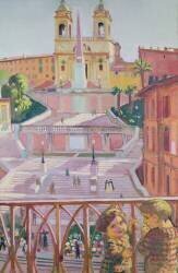 Place d'Espagne et église Trinità dei Monti (Maurice Denis) - Muzeo.com