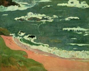 Plage à Le Pouldu (Paul Gauguin) - Muzeo.com