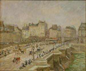 Pont Neuf, effet de neige, 2ème série (Camille Pissarro) - Muzeo.com