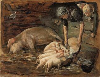Porcherie (Max Liebermann) - Muzeo.com