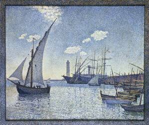 Port de Cette (Theo van Rysselberghe) - Muzeo.com