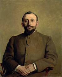 Portrait d'Alfred Athis, pseudonyme de l'écrivain Alfred Natanson (1873-1932) (Félix Vallotton) - Muzeo.com