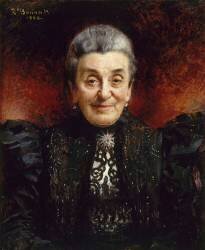 Portrait dame âgée (Léon Bonnat) - Muzeo.com