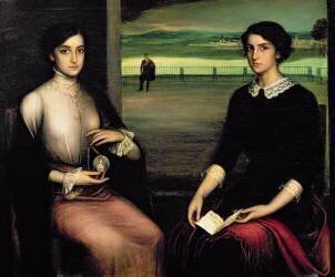 Portrait d'Angeles et Fuensanta (Julio Romero de Torres) - Muzeo.com