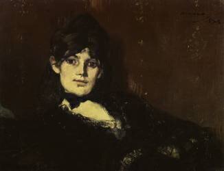 Portrait de Berthe Morisot étendue (Edouard Manet) - Muzeo.com