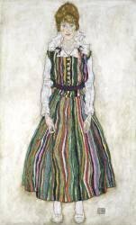Portrait de Edith Schiele, femme de l'artiste (Egon Schiele) - Muzeo.com