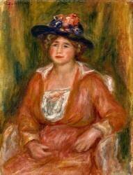 Portrait de femme assise (Auguste Renoir) - Muzeo.com