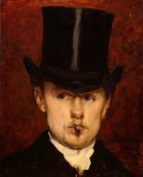 Portrait de Gustave Tempelaere (1840-1904) ou l'homme au cigare (Carolus-Duran) - Muzeo.com