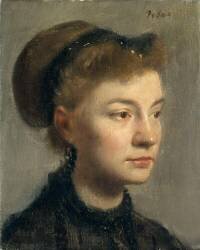 Portrait de jeune femme (Edgar Degas) - Muzeo.com