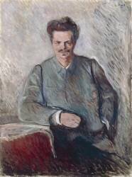 Portrait de Johan August Strindberg (Edvard Munch) - Muzeo.com