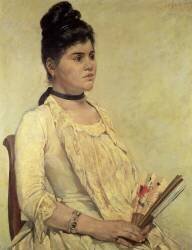 Portrait de la belle-fille (Giovanni Fattori) - Muzeo.com