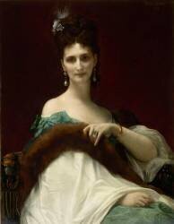 Portrait de la comtesse de Keller (marquise de Saint Yves d'Alveydre -1895) (Alexandre Cabanel) - Muzeo.com