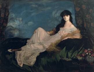 Portrait de la Comtesse de Noailles (Ignacio Zuloaga y Zabaleta) - Muzeo.com