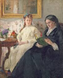 Portrait de la Mère et de la Soeur de l'Artiste (Berthe Morisot) - Muzeo.com