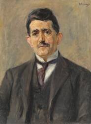 Portrait de l'éditeur Bruno Cassirer (Max Liebermann) - Muzeo.com