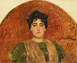 Portrait de Madame Dorchain (Jules Breton) - Muzeo.com