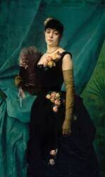 Portrait de madame Lambinet, née Nathalie Sinclair (Gustave Boulanger) - Muzeo.com