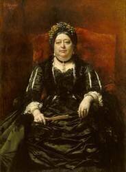 Portrait de madame Léopold Stern (Léon Bonnat) - Muzeo.com
