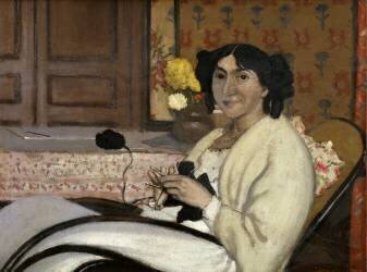 Portrait de Madame Rodrigues-Vallotton (Félix Vallotton) - Muzeo.com