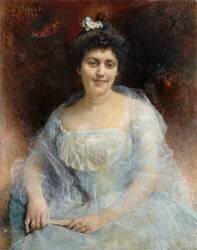 Portrait de madame Steinheil (Léon Bonnat) - Muzeo.com