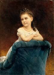 Portrait de mademoiselle Franchetti (Léon Bonnat) - Muzeo.com