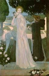 Portrait de Mademoiselle Yvonne Lrolle dans trois Poses (Maurice Denis) - Muzeo.com