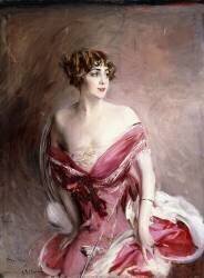 Portrait de Mlle. de Gillespie, La Dame de Biarritz (Giovanni Boldini) - Muzeo.com