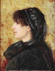 Portrait de Naile Hanim (Osman Hamdi Bey) - Muzeo.com