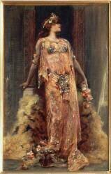 Portrait de Sarah Bernhardt en Cléopatre (Georges Clairin) - Muzeo.com