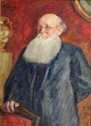 Portrait du comte révolutionnaire Piotr Kropotkine (Leonid Osipovic Pasternak) - Muzeo.com
