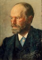 Portrait du peintre Michael Ancher (Peder Severin Kröyer) - Muzeo.com