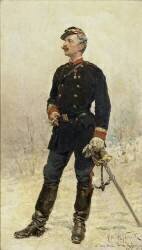 Portrait du vicomte René Regnault de Savigny de Moncorps (1837-1914) (Alphonse de Neuville) - Muzeo.com