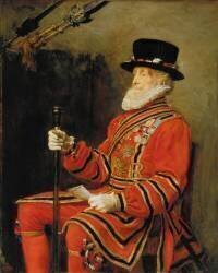 Portrait d'un Gardien de la Tour de Londres (John Everett Millais) - Muzeo.com