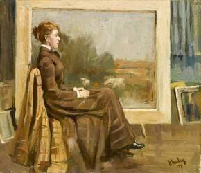 Portrait d'une dame (Henry Morley) - Muzeo.com