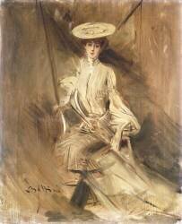 Portrait d'une femme (Giovanni Boldini) - Muzeo.com