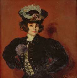 Portrait d'une femme (Ignacio Zuloaga y Zabaleta) - Muzeo.com