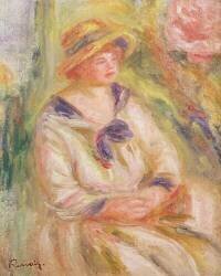 Portrait d'une femme (Auguste Renoir) - Muzeo.com