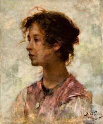 Portrait d'une Jeune Fille (Edmond de Pury) - Muzeo.com