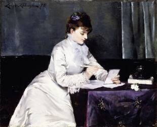 Portrait of Madame Lucien Guitry (Louise Abbéma) - Muzeo.com