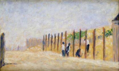 Pousser dans les poteaux (Georges Seurat) - Muzeo.com