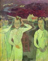 Première étude pour un triple portrait de Marthe (Maurice Denis) - Muzeo.com